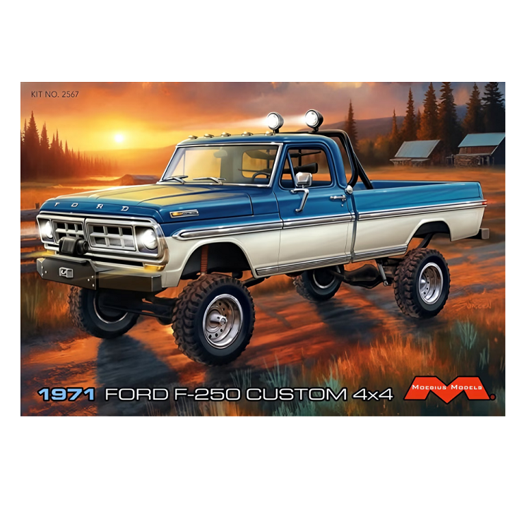 MOEBIUS 1971 Ford F250 Custom Lifted 4x4 1:25 - MOE2567