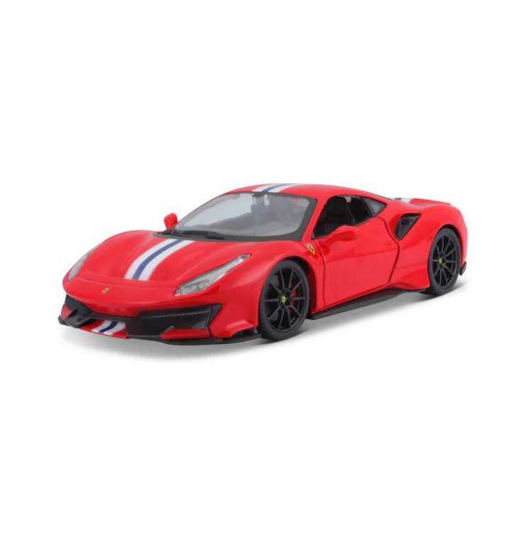 BBURAGO 2018 Ferrari 488 Pista Racing Red 1:24 - 26026RED