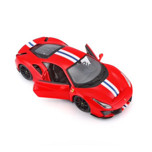 BBURAGO 2018 Ferrari 488 Pista Racing Red 1:24 - 26026RED
