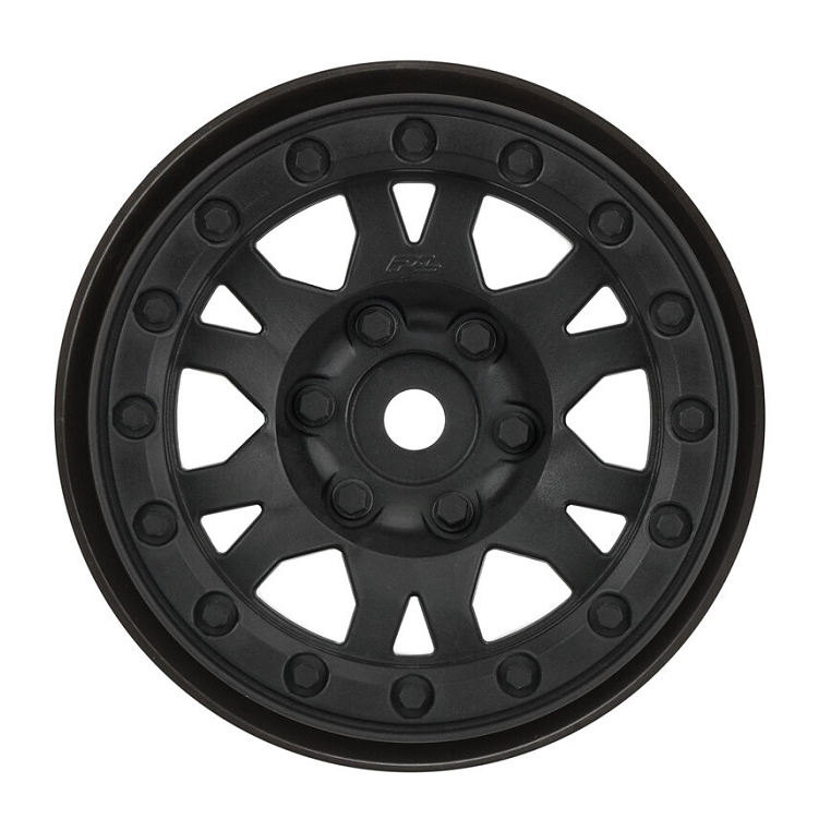 PROLINE Impulse 1.9in Fr/Rr Black Beadlock Crawler Wheels 12mm 2pcs - PRO276903