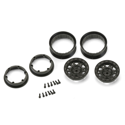 PROLINE Impulse 1.9in Fr/Rr Black Beadlock Crawler Wheels 12mm 2pcs - PRO276903