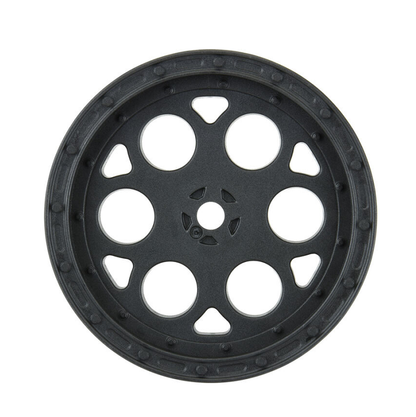 PROLINE SHOWTIME Rr 2.2in 1:10 Sprint Car Wheels Black w/ Opt. Covers 2pcs/ea - PRO278303