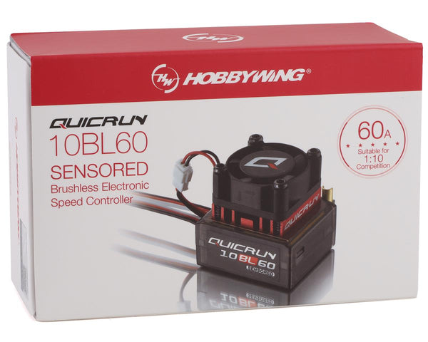 HOBBYWING Quicrun 10BL60 Sensored Brushless ESC 2-3S 60A - HW30108000