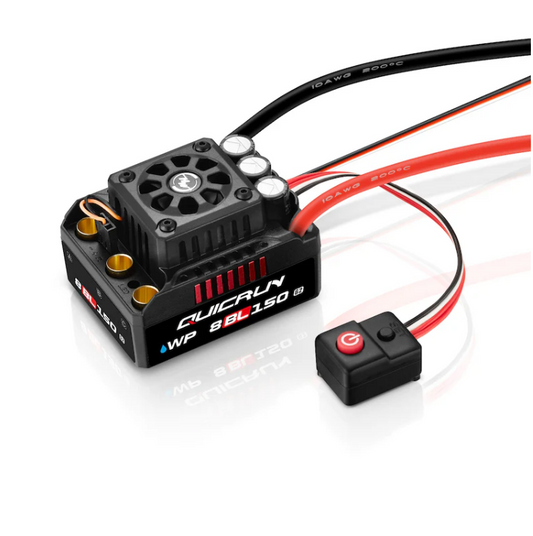 HOBBYWING Quicrun 8BL150 G2 Sensorless Brushless ESC 3-6S - HW30109003