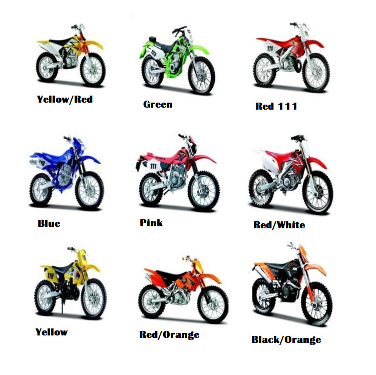 MAISTO 1:18 Dirt Bike Diecast Assorted - 31300C