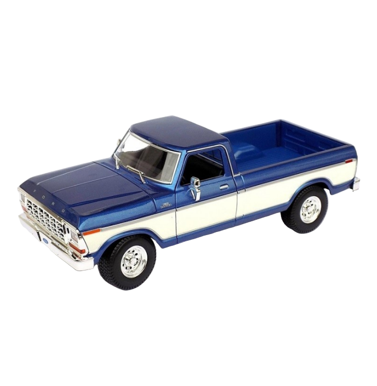 MAISTO 1979 Ford F-150 Pickup Truck Blue/Cream 1:18 - 31462BLU