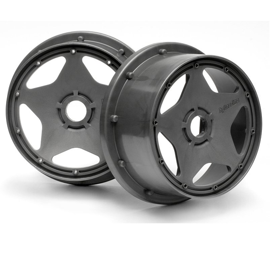 HPI Super Star Fr Wheel Gunmetal suit Baja 5B 2pcs - HPI-3222