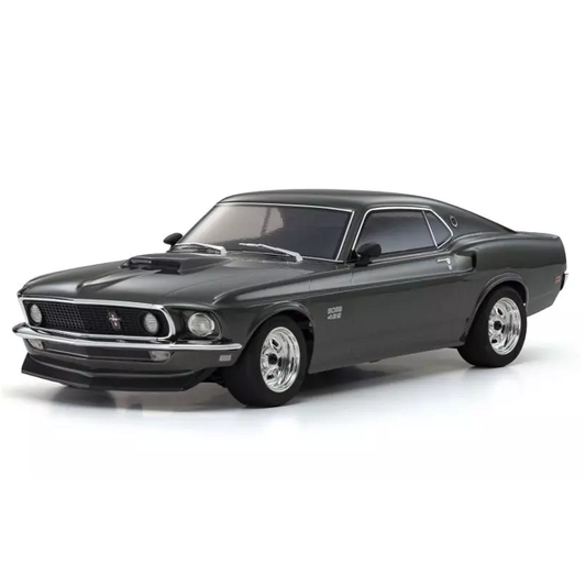 KYOSHO 1969 Ford Mustang Boss 429 Black Jade 1:10 Fazer Mk2 w/ Syncro 2.4Ghz Radio & Brushed Motor FZ02L - KYO-34437T1