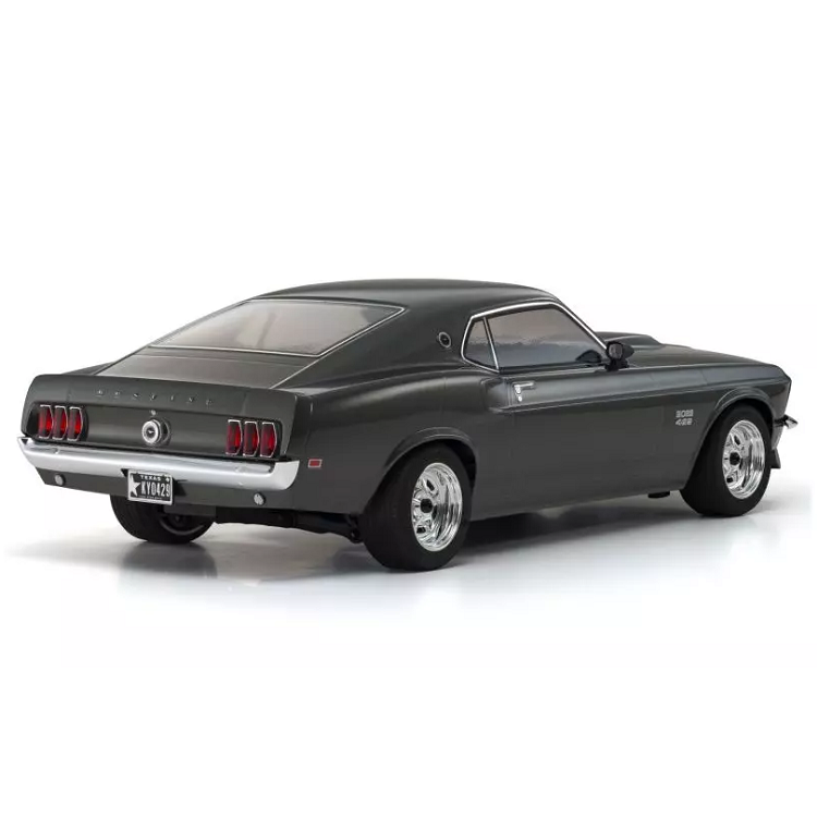 KYOSHO 1969 Ford Mustang Boss 429 Black Jade 1:10 Fazer Mk2 w/ Syncro 2.4Ghz Radio & Brushed Motor FZ02L - KYO-34437T1