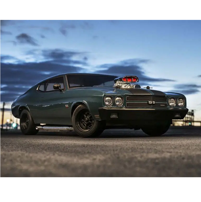 KYOSHO 1970 Chevy Chevelle Dark Blue Supercharged 1:10 Fazer FZ02 - KYO-34494T1