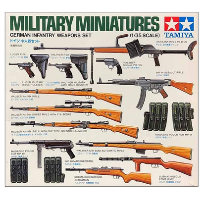 TAMIYA German Infantry Weapons Set Kit 1:35 - 35111