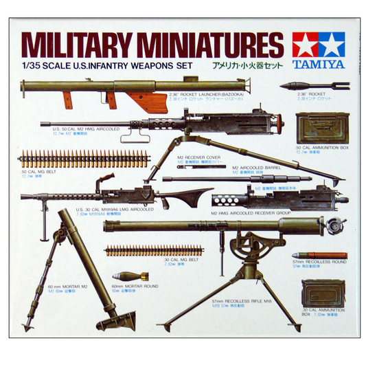 TAMIYA U.S. Infantry Weapons Set Kit 1:35 - 35121