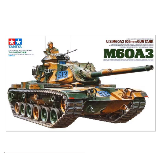 TAMIYA U.S. M60A3 105mm Gun Tank 1:35 - 35140