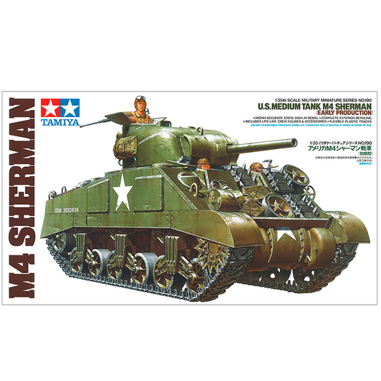 TAMIYA U.S. M4 Sherman Medium Tank 1:35 - 35190