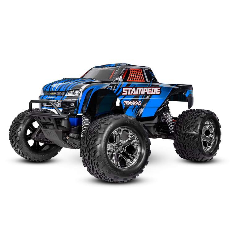 TRAXXAS STAMPEDE 2wd Monster Truck Blue w/ Battery & USB-C Charger - 36254-8BLUE