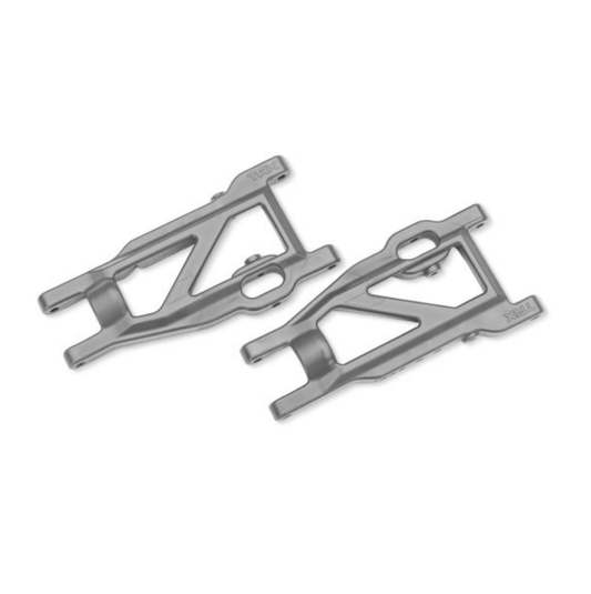 TRAXXAS HD Fr/Rr L/R Lower Suspension Arms Silver Grey 2pcs - 3655-SLGRY