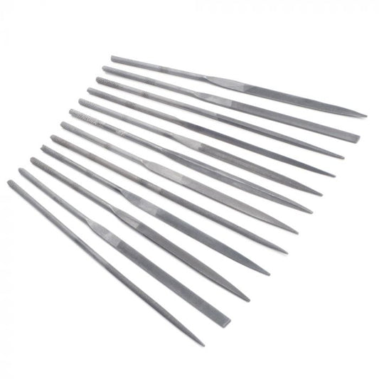 DELTA 100mm Needle Files w/ Vinyl Storage Pouch 12pcs - DL41002