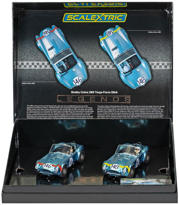 SCALEXTRIC Shelby Cobra 289 1964 Targa Florio Twin Pack - C4305A