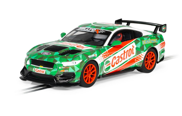 SCALEXTRIC Ford Mustang GT4 Castrol Drift Car - C4327