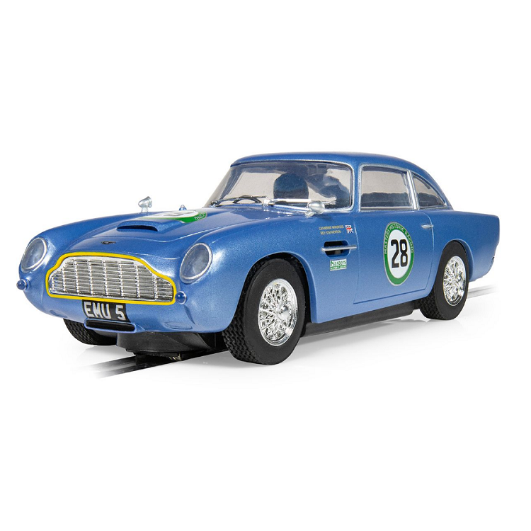 SCALEXTRIC Aston Martin DB5 - Blue/Yellow - Historic GT Racing - C4599