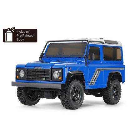 TAMIYA LAND ROVER DEFENDER 90 CC-02 Light Blue Painted NO ESC Kit 1:10 - 47478A