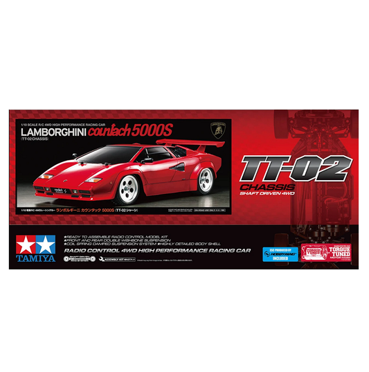 TAMIYA Lamborghini Countach 5000S TT-02 1:10 Kit - 47527