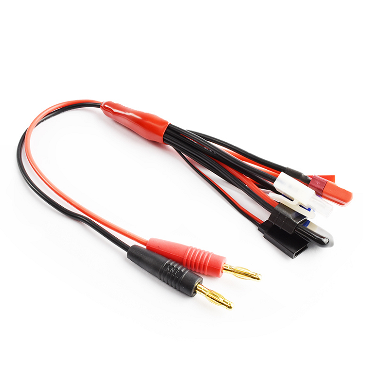 TORNADO 4mm Bullets to Deans/ Futaba/ JST/ Tamiya/ EC3/ Traxxas/ Molex/ Bare Wire 16AWG 30cm Silicone Wire - TRC-5010