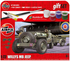 AIRFIX Willys MB Jeep Gift Set 1:72 - A55117