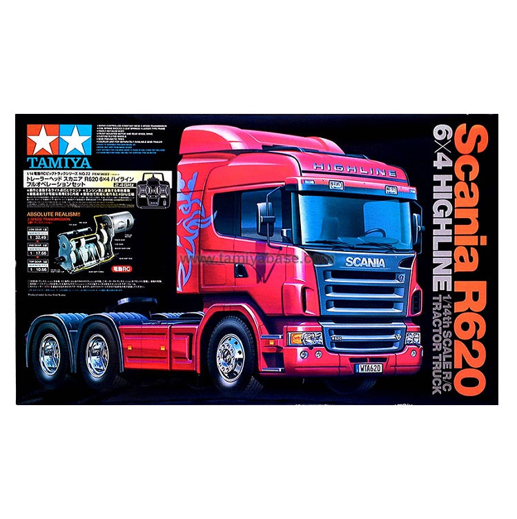 TAMIYA SCANIA R620 6x4 HIGHLINE Tractor Truck Kit 1:14 - 56323