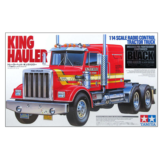 TAMIYA KING HAULER Black Tractor Truck Kit 1:14 - 56336