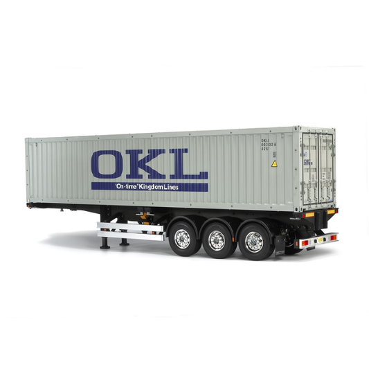 TAMIYA OKL 40ft Container Tri-Axle Trailer Kit 1:14 - 56377