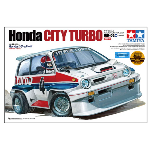TAMIYA 1:10 Honda City Turbo Touring Car WR-02C Kit - 58611