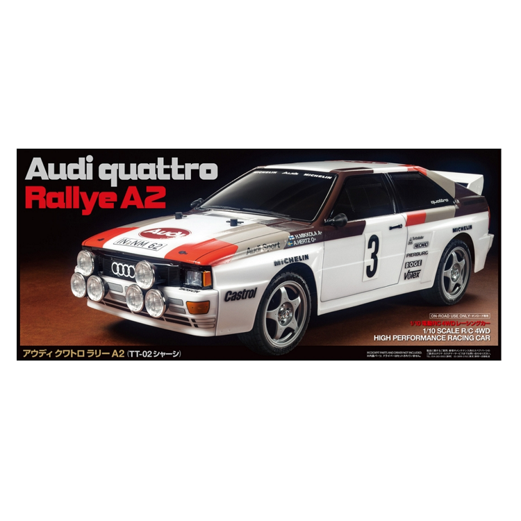 TAMIYA AUDI QUATTRO A2 TT-02 Kit 1:10 - 58667