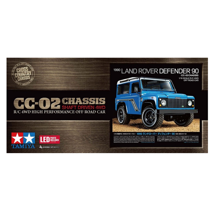 TAMIYA 1990 LAND ROVER DEFENDER 90 CC-02 NO ESC Kit 1:10 - 58700A