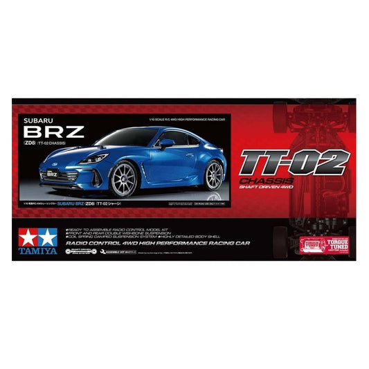 TAMIYA SUBARU BRZ (ZD8) TT-02 NO ESC Kit 1:10 - 58702A