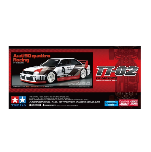 TAMIYA Audi 90 Quattro Racing TT-02 Kit 1:10 - 58744