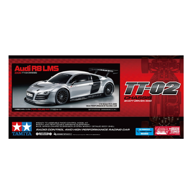 TAMIYA 2008 Audi R8 LMS TT-02 Kit 1:10 - 58749