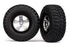 TRAXXAS SCT BFGoodrich T/A KM2 Mud Tyres on Satin Chrome Wheel w/ Black Beadlock 2pcs - 5878
