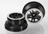 TRAXXAS SCT Wheels Black Split Spoke w/ Satin Chrome Beadlock 2pcs - 5884