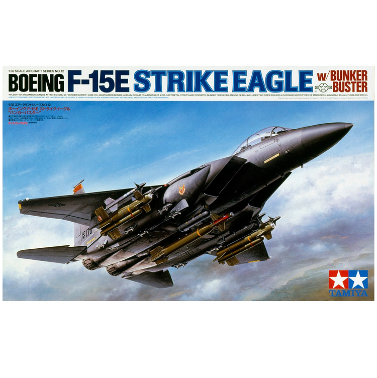 TAMIYA McDonnell Douglas F-15E Strike Eagle w/ Bunker Buster 1:32 - 60312