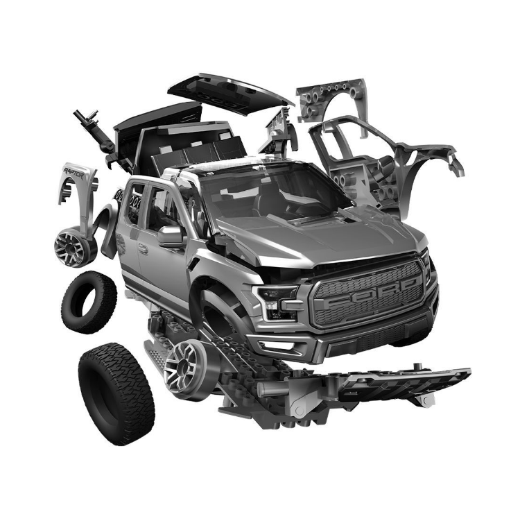 AIRFIX Quickbuild Ford F-150 Raptor Grey - J6053