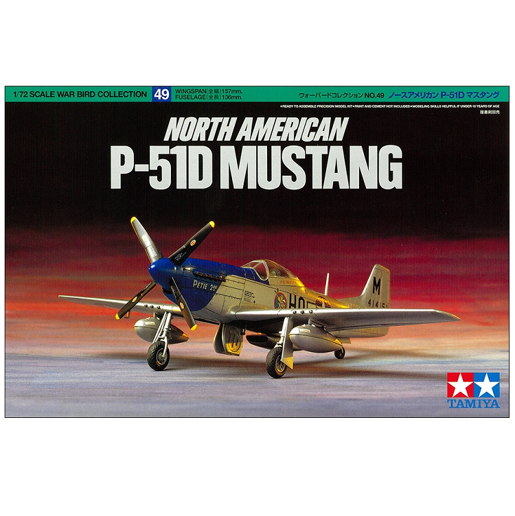 TAMIYA North American P-51D Mustang 1:72 - 60749