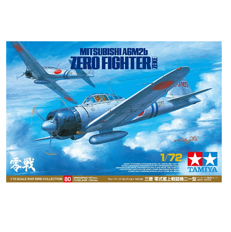 TAMIYA Mitsubishi A6M2B Zero Fighter 1:72 - 60780