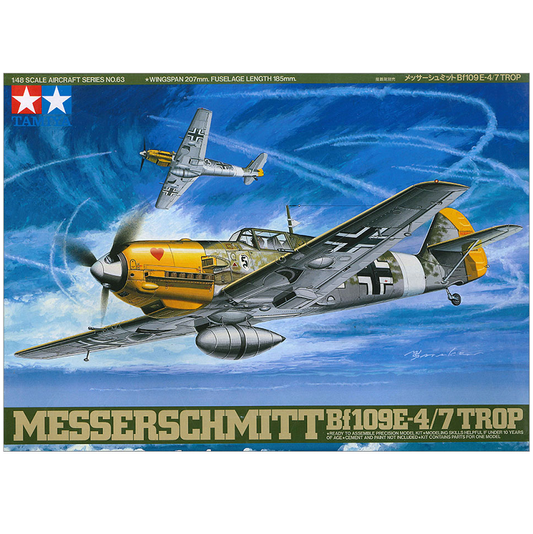 TAMIYA Messerschmitt BF109 E-4/7 1:48 - 61063