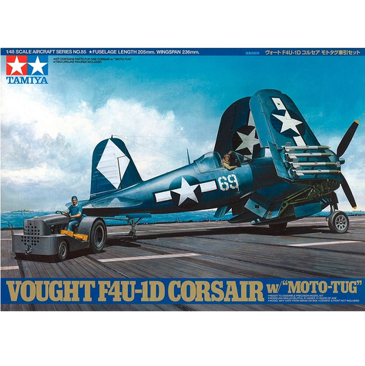 TAMIYA Vought F4U-1D Corsair w/ Moto-Tug 1:48 - 61085
