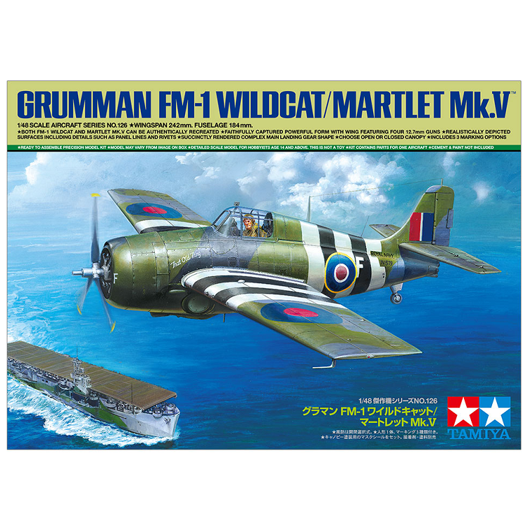 TAMIYA Grumman FM-1 Wildcat/ Martlet Mk.V 1:48 - 61126