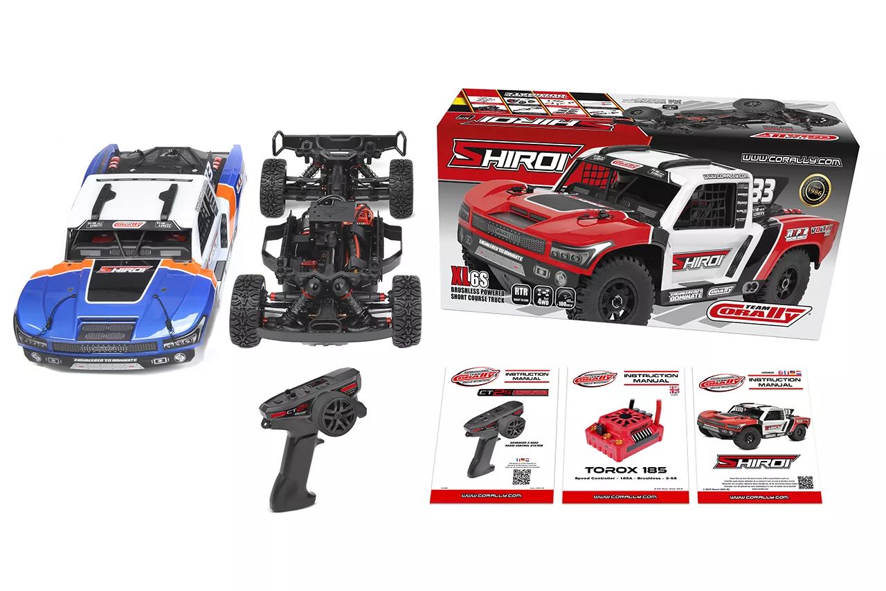 TEAM CORALLY Shiroi XP-6 6S Blue Short Course Truck w/ 2050kv Brushless Driveline - C-00278-B