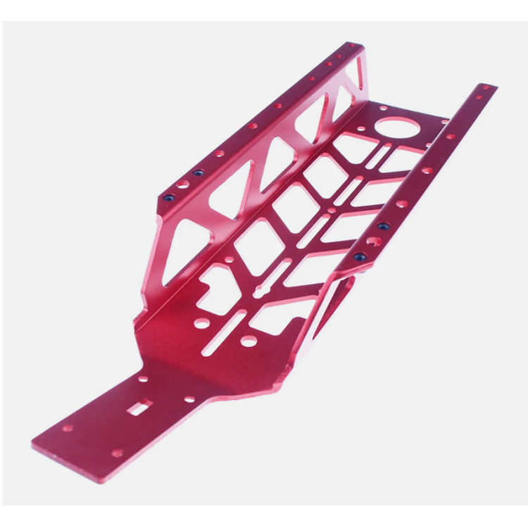 ROVAN Main Chassis Plate Dragonbone Red Aluminium - ROV-650016A