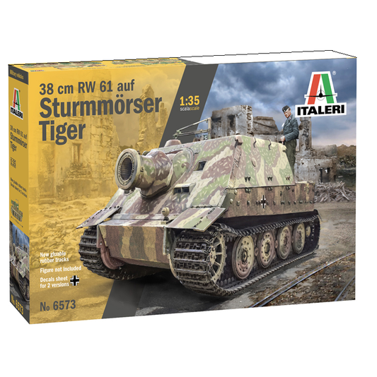 ITALERI 38cm RW 61 Auf Sturmmorser Tiger 1:35 - 6573S