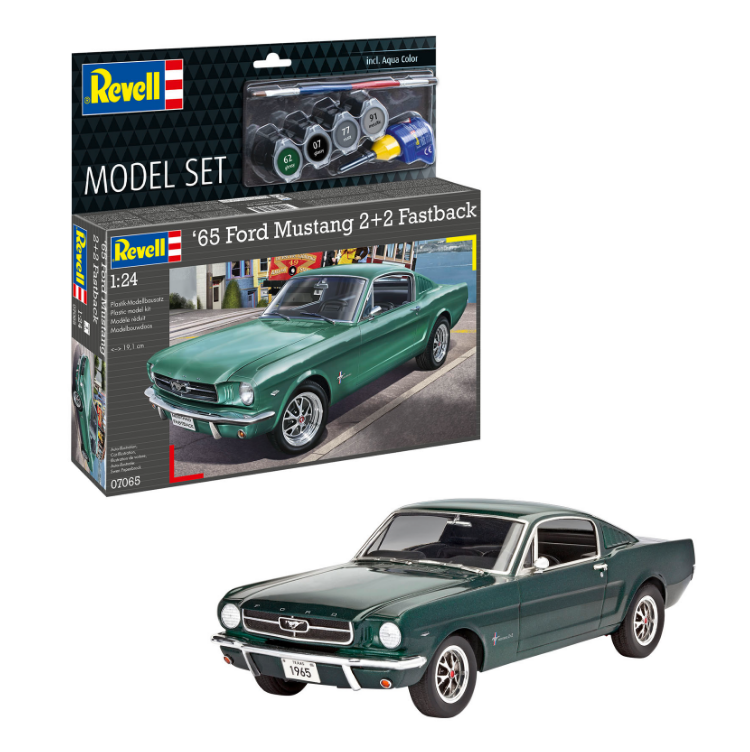 REVELL 1965 Ford Mustang 2+2 Fastback Starter Kit 1:24 - 67065